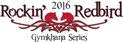 Rockin' Redbird Gymkhana Series 2016 logo.