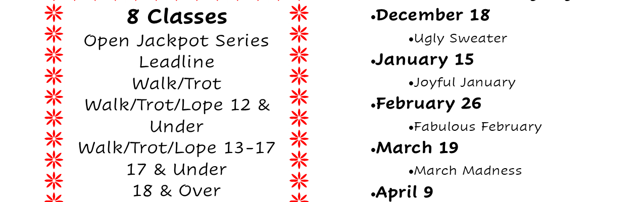 Schedule for GunKopter Series with classes and Saturday events.