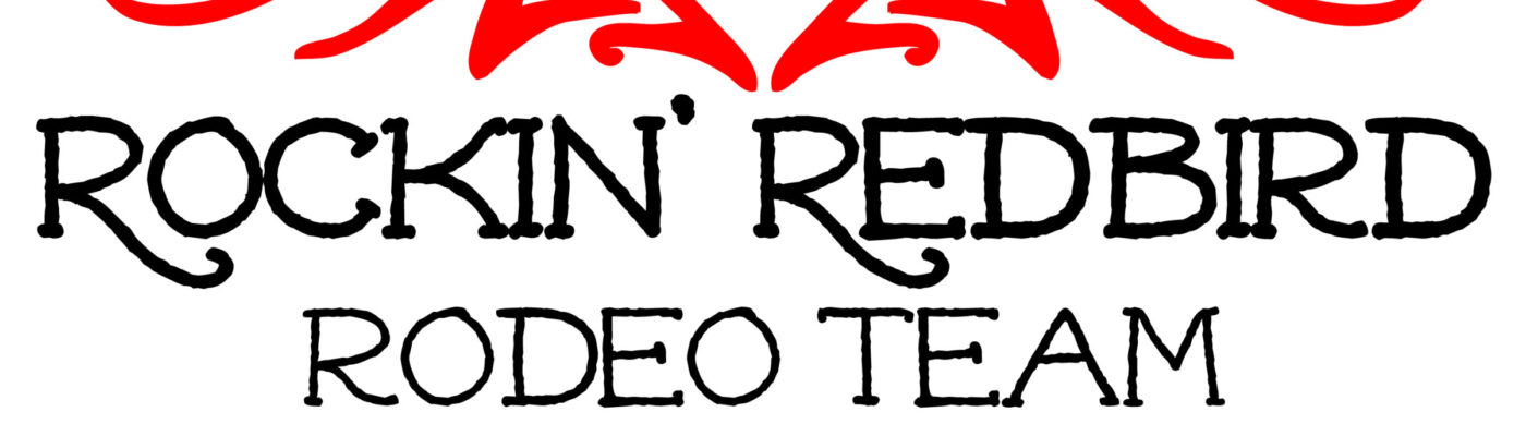 Rockin' Redbird Rodeo Team logo design.